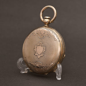 1870s G. Reymond Early Swiss KWKS Silver Pocket Watch