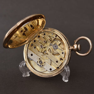 1870s G. Reymond Early Swiss KWKS Silver Pocket Watch