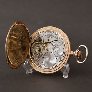 1906 ELGIN USA Fancy Dial Hunter Pocket Watch