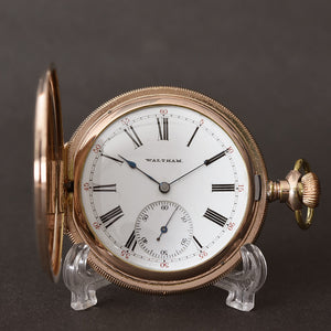 1897 American WALTHAM 12s Hunter Pocket Watch