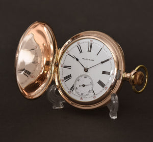 1897 American WALTHAM 12s Hunter Pocket Watch