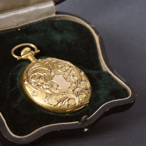 MINT! 1906 ELGIN 14K Gold 12s Hunter Pocket Watch w/Box