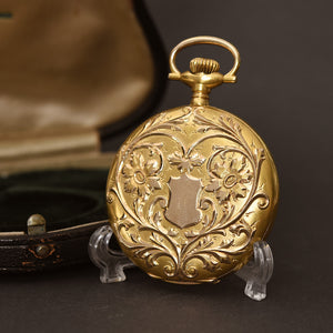 MINT! 1906 ELGIN 14K Gold 12s Hunter Pocket Watch w/Box