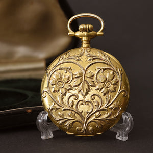 MINT! 1906 ELGIN 14K Gold 12s Hunter Pocket Watch w/Box