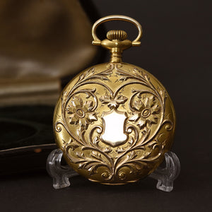 MINT! 1906 ELGIN 14K Gold 12s Hunter Pocket Watch w/Box