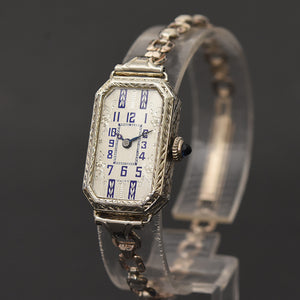 20s GOERING Ladies Art Deco 14K Gold Watch