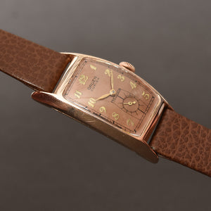 1941 GRUEN Curvex 'Trooper' Gents 14K Rose Gold Watch