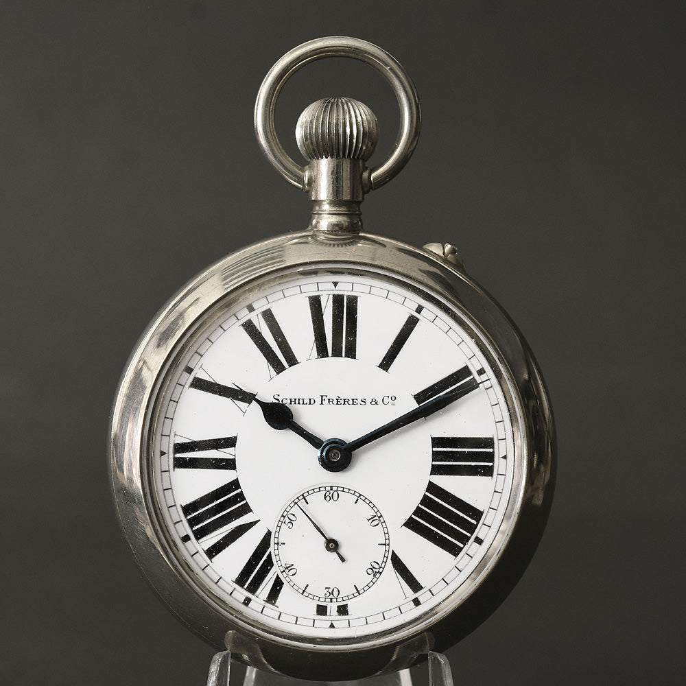 1900s SCHILD FRERES Swiss Large Pocket Watch