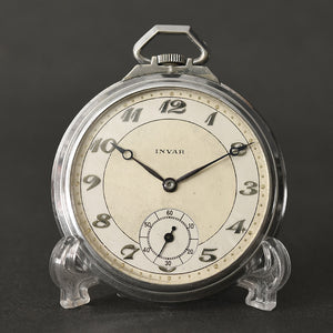 1930s INVAR Swiss Art Deco Pocket Watch