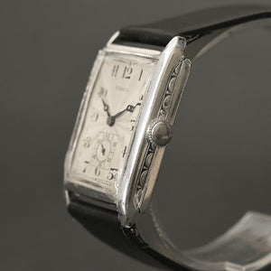 30s PAREX 8-DAYS Rare Gents Art Deco Watch