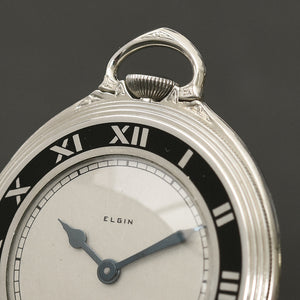 1931 ELGIN Grade 479 12s Art Deco Enamel Pocket Watch