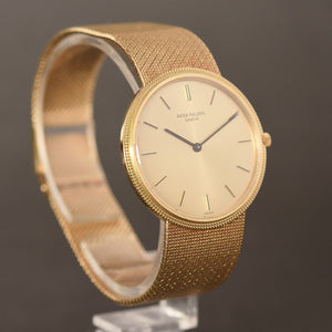 1969 PATEK PHILIPPE Ref. 3520 Vintage Gents 18K Gold Dress Watch