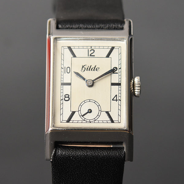 30s GILDE (European GRUEN) Gents Art Deco Watch