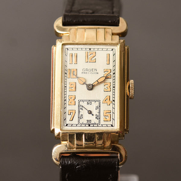 1934 GRUEN 'Quadron' Gents Art Deco Watch