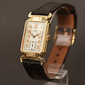 1934 GRUEN 'Quadron' Gents Art Deco Watch