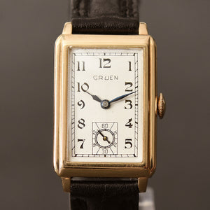 1933 GRUEN 'Quadron' Gents Art Deco Watch