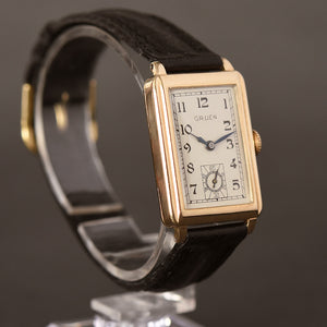 1933 GRUEN 'Quadron' Gents Art Deco Watch