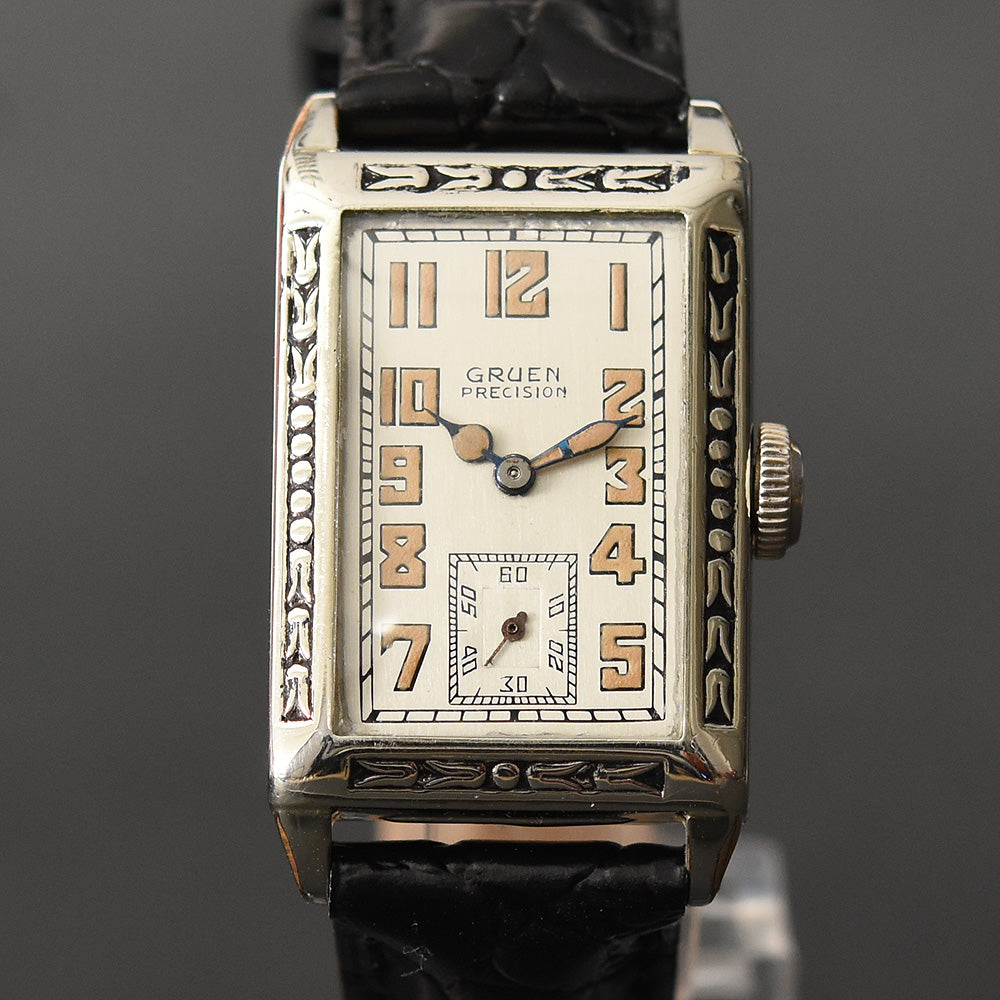 1928 GRUEN 'Quadron' Gents Art Deco Watch 117-8