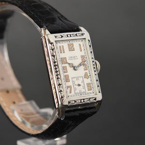 1928 GRUEN 'Quadron' Gents Art Deco Watch 117-8