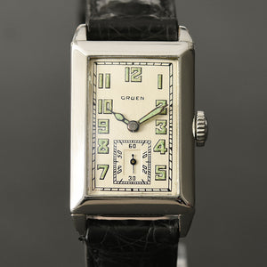 1932 GRUEN 'Quadron' Gents Art Deco Watch 157-8