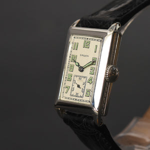 1932 GRUEN 'Quadron' Gents Art Deco Watch 157-8