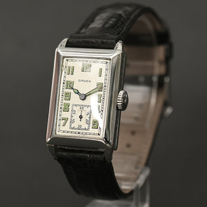 1932 GRUEN 'Quadron' Gents Art Deco Watch 157-8