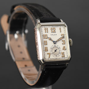 1928 GRUEN Guild Gents Octagon Art Deco Watch 179-27