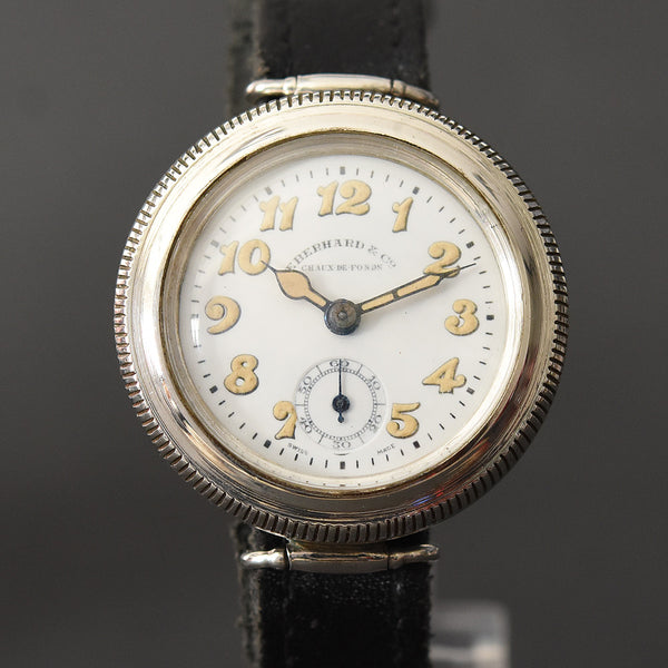 Montre Vintage Eberhard & Co Des Années 1920 - Boîtier Hermétique 'Jean Finger' - Mécanique Manuelle