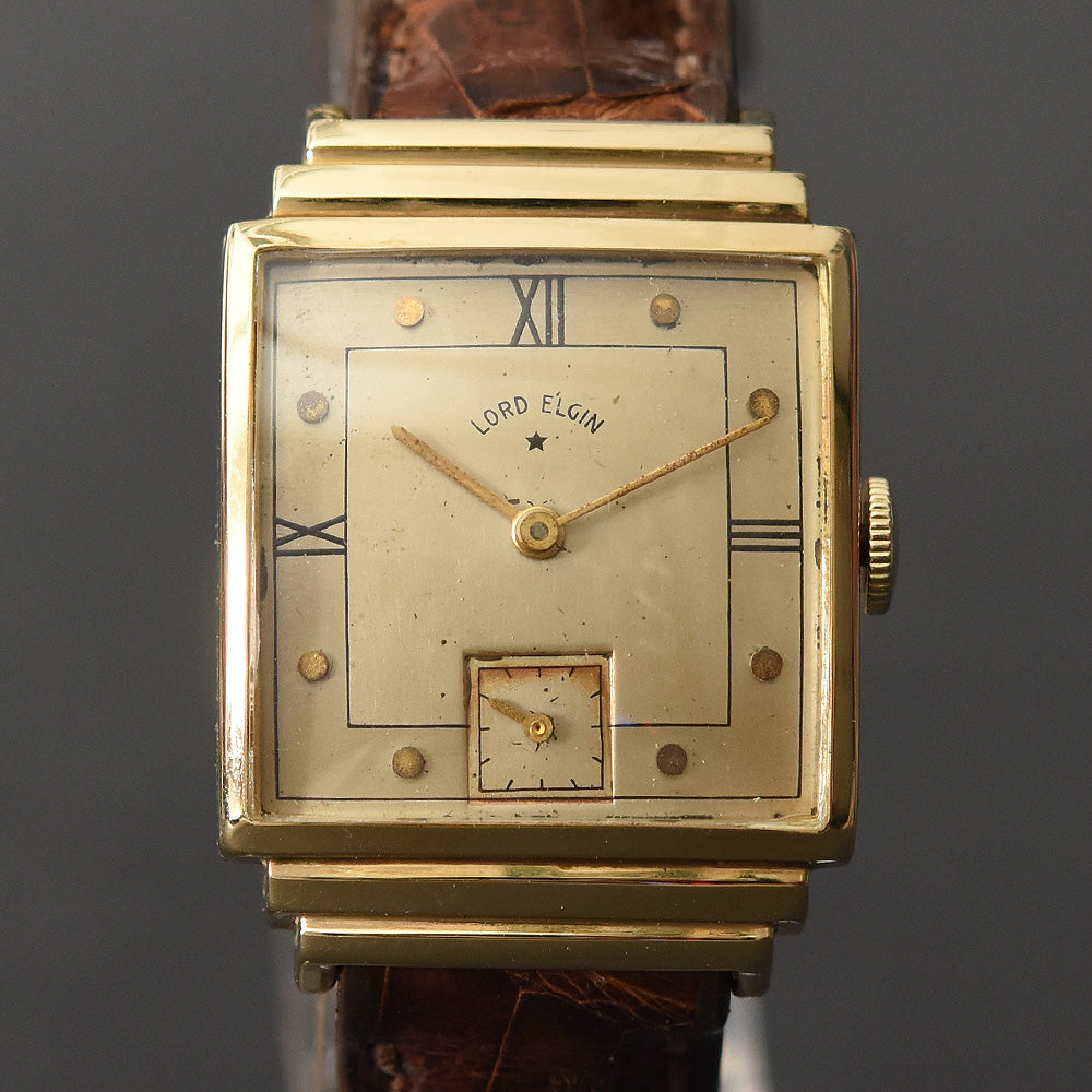 1945 LORD ELGIN 14K Gold Model 4505A Gents Dress Watch 1945 LORD ELGIN 14K Gold Model 4505A Gents Dress Watch