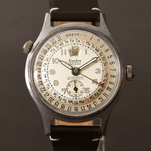 50s Landau ELOGA Date-O-Graph Multi Calendar Swiss Watch