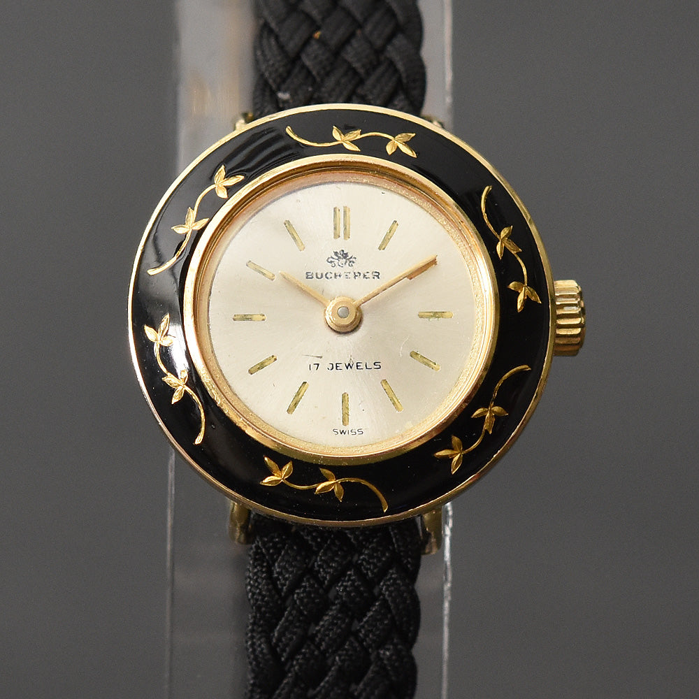 60s BUCHERER Swiss Ladies Enamel Watch