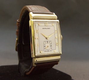 1948 HAMILTON USA 'Barton-B' 14K Gold Gents Dress Watch