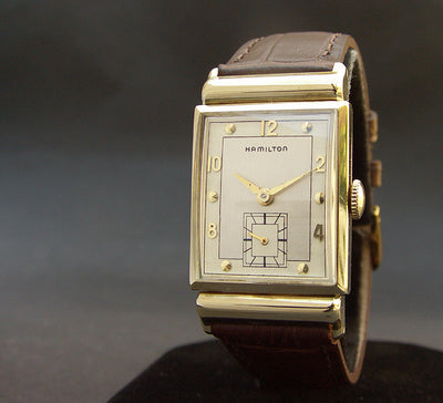1948 HAMILTON USA 'Barton-B' 14K Gold Gents Dress Watch – empressissi