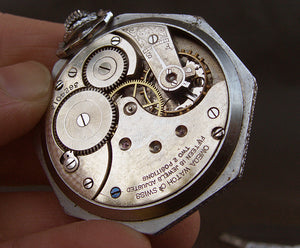 1911 OMEGA Swiss Enamel Dial Pocket Watch