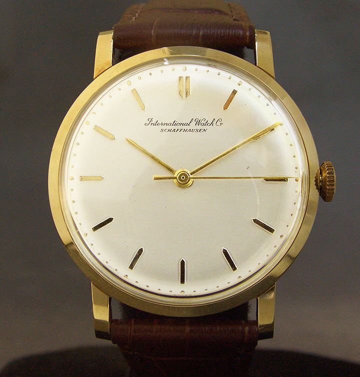 1967 IWC Schaffhausen 18K Gold Vintage Gents Watch Ref. 1405R