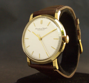 1967 IWC Schaffhausen 18K Gold Vintage Gents Watch Ref. 1405R