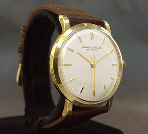 1967 IWC Schaffhausen 18K Gold Vintage Gents Watch Ref. 1405R