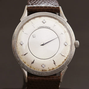 1964 LONGINES Mystery Dial 14K Solid Gold/Diamonds Slim Dress Watch empressissi 1964 LONGINES Mystery Dial 14K Solid Gold/Diamonds Slim Dress Watch empressissi