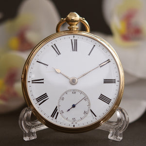 1839 RY 18K English Fusee Pocket Watch