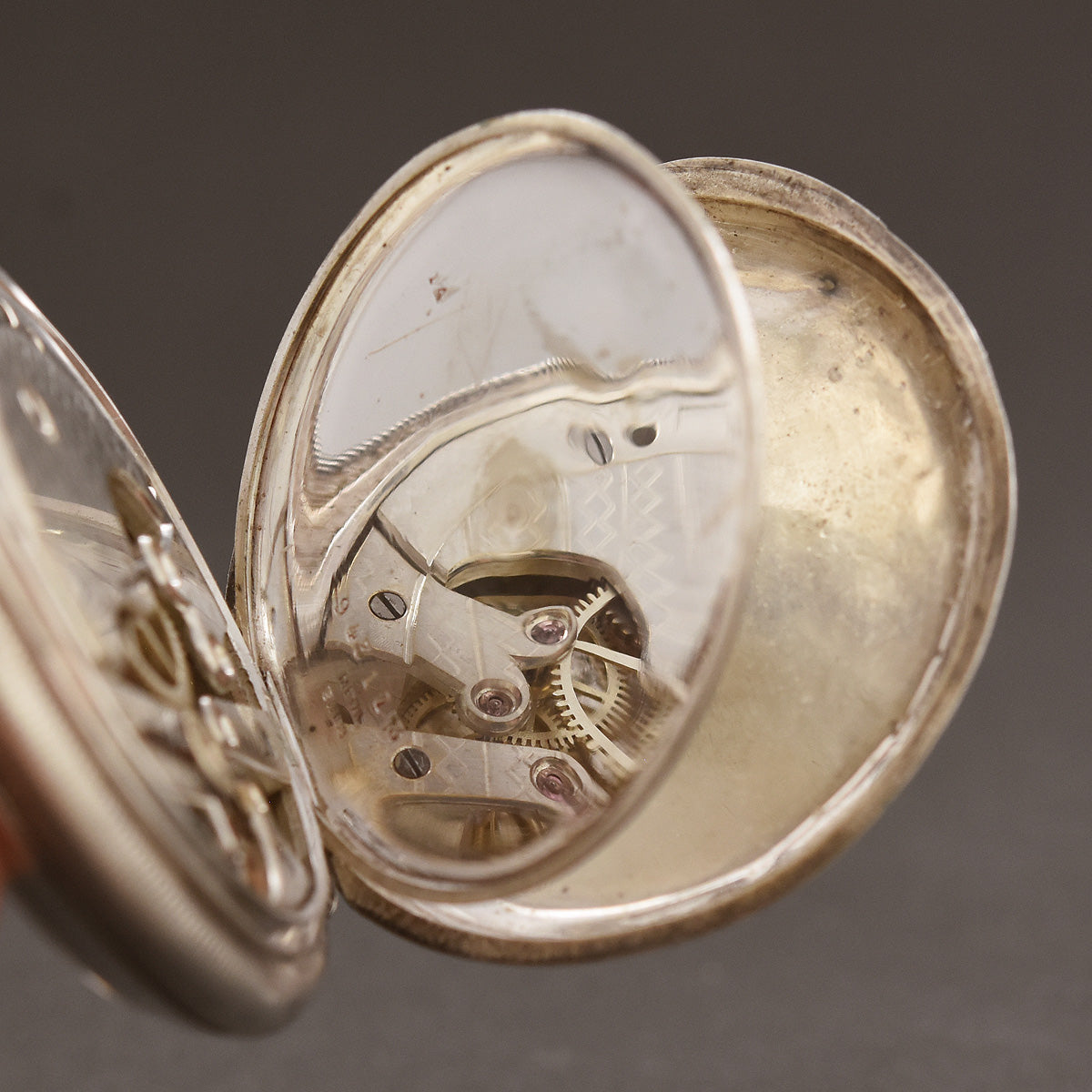 1898 LONGINES Swiss Antique Silver Pocket Watch