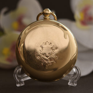 1839 RY 18K English Fusee Pocket Watch