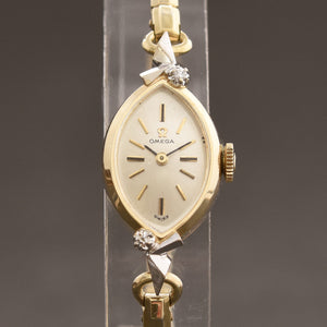 1963 OMEGA Ladies 14K Gold Cocktail Watch A-7497