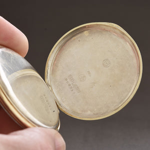 1929 IWC Schaffhausen 14K Gold Art Deco Sector Dial Pocket Watch