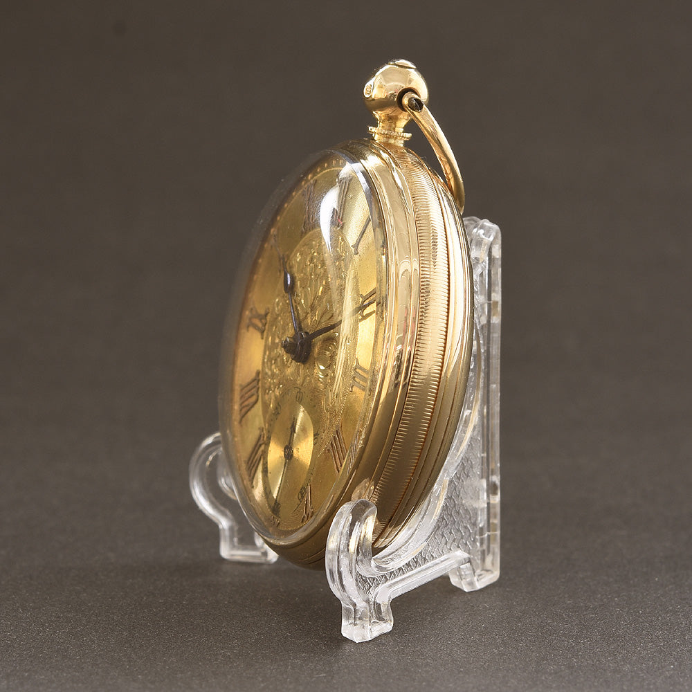 1865 C.B. Holliday CBH 18K English Fusee Pocket Watch