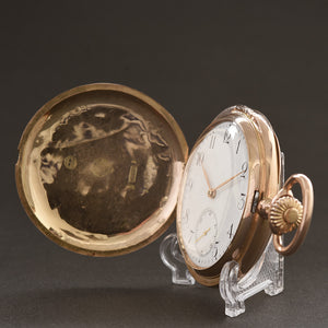 1904 OMEGA 14K Gold Large Hunter/Savonette Pocket Watch