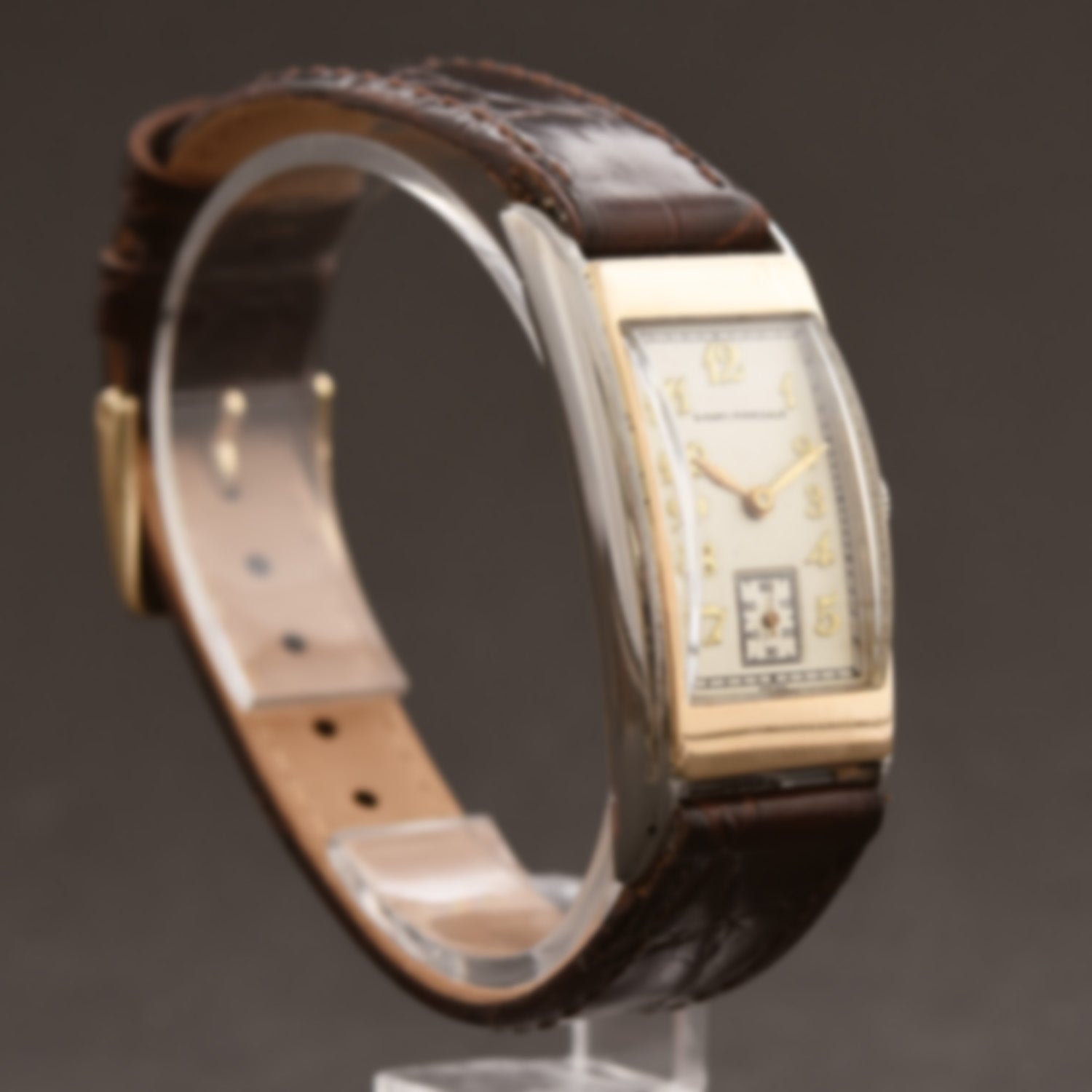 40s GIRARD-PERREGAUX 14K Gold/Steel Gents Dress Watch