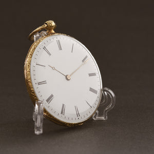 1870s FRANCO OLIVÉ Swiss Slim Cylinder Pocket Watch