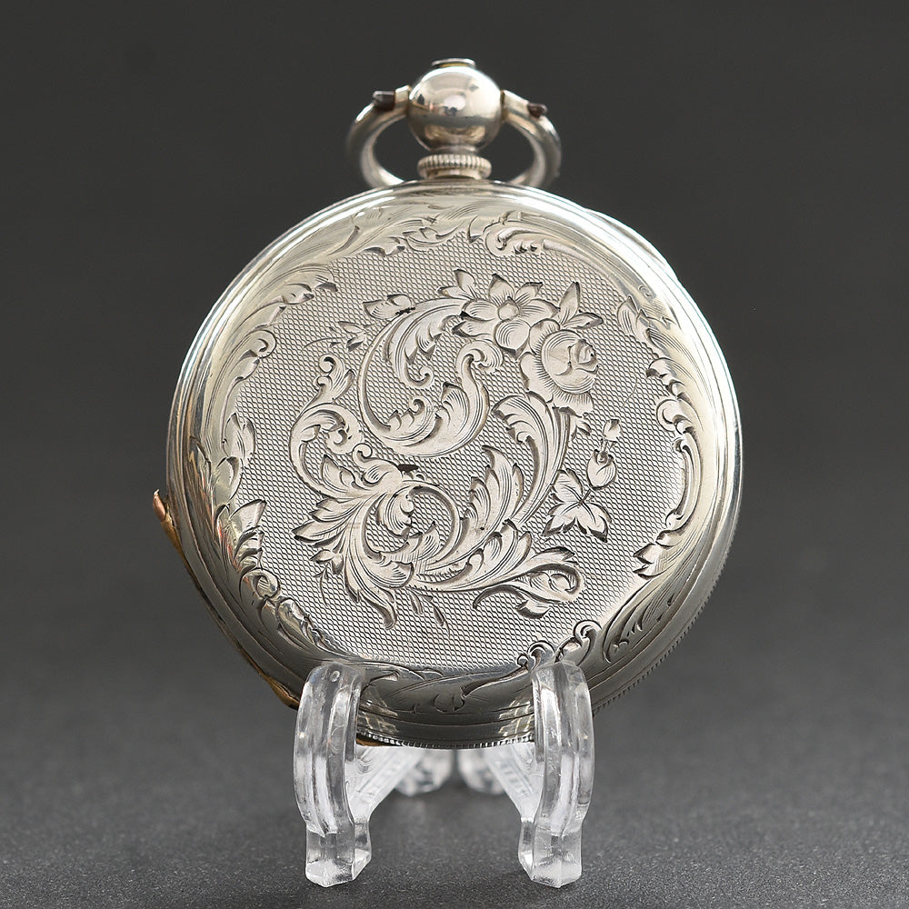 1870s GINDART GENÉVE Swiss Savonette Silver Pocket Watch