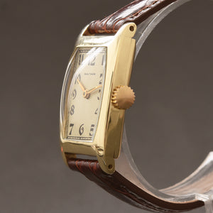 1935 WALTHAM USA Gents 14K Gold Art Deco Dress Watch