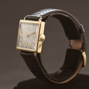 1926 IWC Schaffhausen Shreve 18K Gold Art Deco Gents Watch